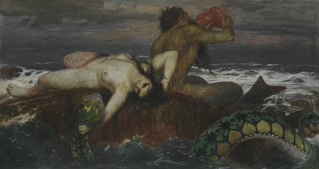 Tritone e Nereide - Collezione Schack, Monaco di Baviera